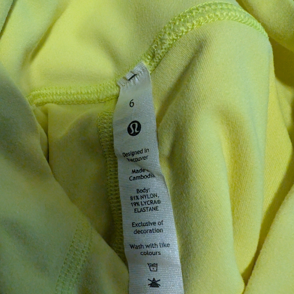 Lululemon Yellow Activewear Leggings Align